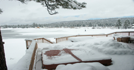 Big Bear Deck in Winter